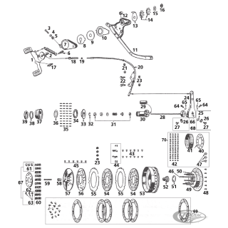 Clutch hub pin 45CI