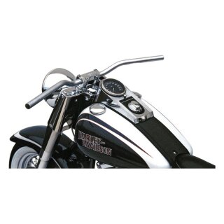 TRW 1" Streetfighter handlebar chrome 2.75" rise ABE