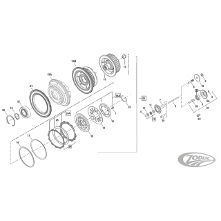 GZP Clutch drum w/ring gear &bearing ass