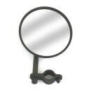 Reproduction sidevalve mirror. Black, long stem