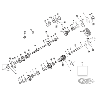 Countershaft 3&4th cluster gear