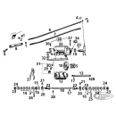 Rod hand shifter BT51-up white plated