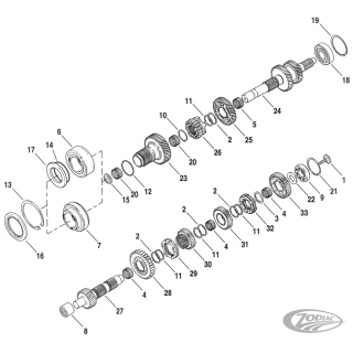 5pck Thrust washer 1-3/16x1-3/8x11/16
