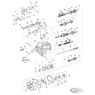 5Pck Trans shift shaft housing spacer