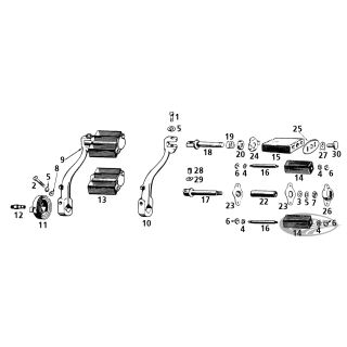 Crank starter chrome WL