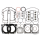 M8 3.937" 107CU TOP END KIT .040" H/G
