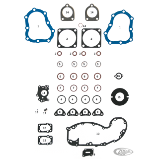 10pck Lower valve cover gasket Flathead