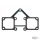 Steel Rocker Cvr gasket set Shovel 66-84