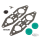 Cylinder head gaskets, pair #16775-98/99