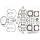 5Pck Gasket Cylinder Head M-8 107" .045"