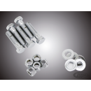 Chrome hex sprocket screw kit