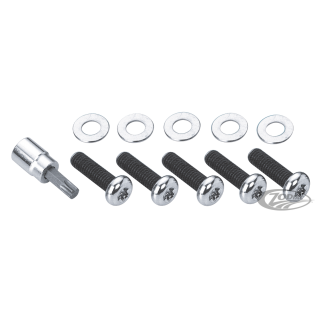 GZP Chrome pulley/sprocket kit 7/16-14x1