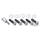 GZP Chrome pulley/sprocket kit 7/16-14x1