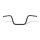 TRW, 1" Apehanger handlebar. Black 10" rise ABE
