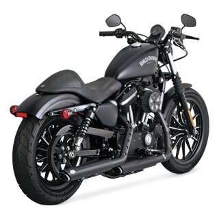 Vance Hines Twin Slash Auspuff Dämpfer schwarz für Harley Sportster 14-20