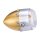 HKC Retro LED taillight Matte brass with alu front ring