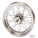 Wheel 16" steel hub 5/16 chr. spokes