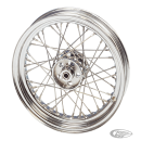 Cplt wheel 19" steel hub 36-66 chrome sp