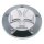 HKC point cover 5-hole. Maltese Cross, polished