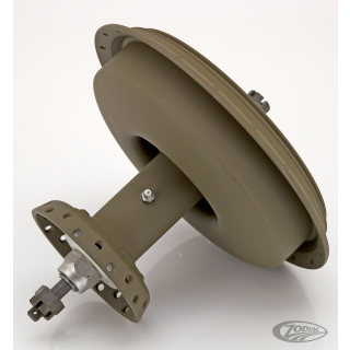Front hub w/brake drum, WLA, green
