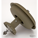 Front hub w/brake drum, WLA, green