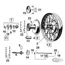 Ring,felt/grease seal, front wheel cone