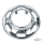 GZP Chrome slotted hub cover for FXWG/ST