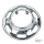GZP Chrome slotted hub cover for FXWG/ST