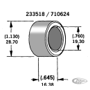 Axle spacer zinc plated # 41594-73