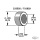 Axle spacer zinc plated # 41607-83