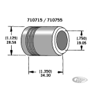 Axle spacer zinc plated #43683-97