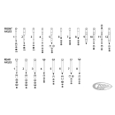 GZP Chr front axle kit FLH/T08-up