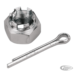 GZP Chrome 5/8-18 castle nut rear axle 8