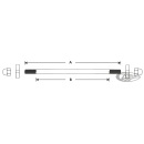 Wheel Axle D=3/4" L=350mm (238743/44)