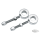 GZP Chrome Rear Axle adjuster kit F*ST86