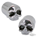 GZP Skull valve stem covers w/blk eyes p