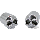 GZP Skull valve stem covers w/blk eyes p