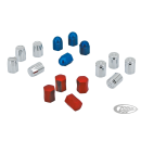 4Pck Recessed Design Valve Stem Cap Chr