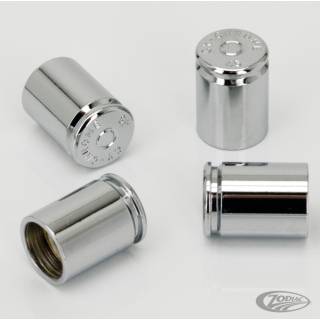 4Pck 45-Caliber Design ValveStem Cap Chr