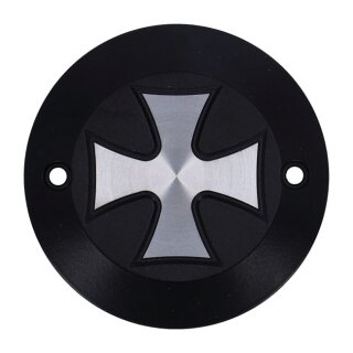 HKC point cover 2-hole. Maltese Cross, black