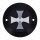 HKC point cover 2-hole. Maltese Cross, black