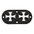 HARLEY DYNA SOFTAIL TWIN CAM BLACK HKC INSPECTION COVER...