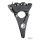 Billet 6 caliper+Y-bracket 10" 76-84 Blk