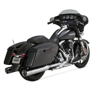V&H, 4.5" Oversized 450 Tiitan slip-on mufflers. Chrome