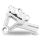 PM 4 Piston rear caliper/brckt FXD08-up