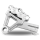PM 4 Piston rear brake FXD08-up Chrome