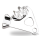 PM 125x4 rear brake XL05-up Chrome