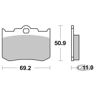 SBS brake pads 662 Carbon Tech f/PM