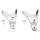 Caliper Y-bracket 10" chrome FX/FL73-80