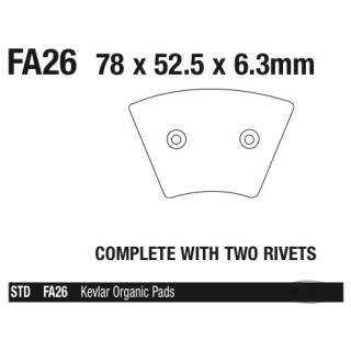 EBC brake pads XL/FX 74-77 front